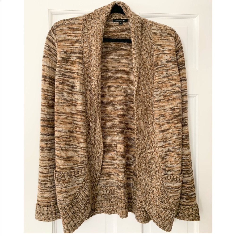 Papermoon Jerrard Heathered open front cardigan